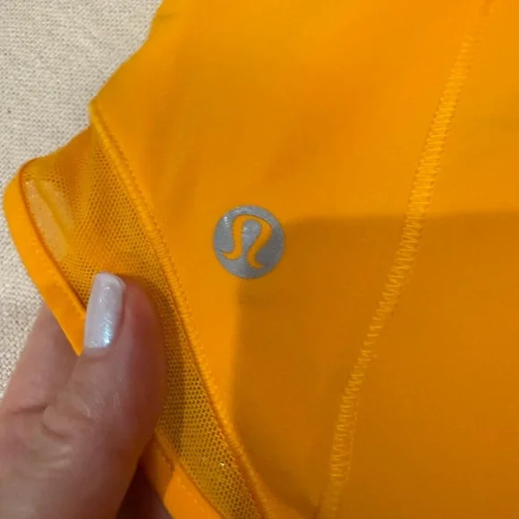Lululemon Athletica Orange Hotty Hot Athletic Shorts - Picture 4 of 4